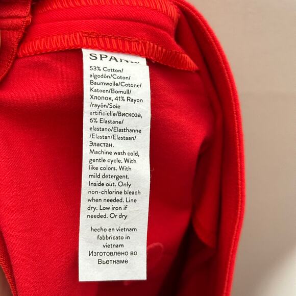 SPANX On The Go Kick Flare Pants True Red Cherry Sz 1X - Picture 5 of 6